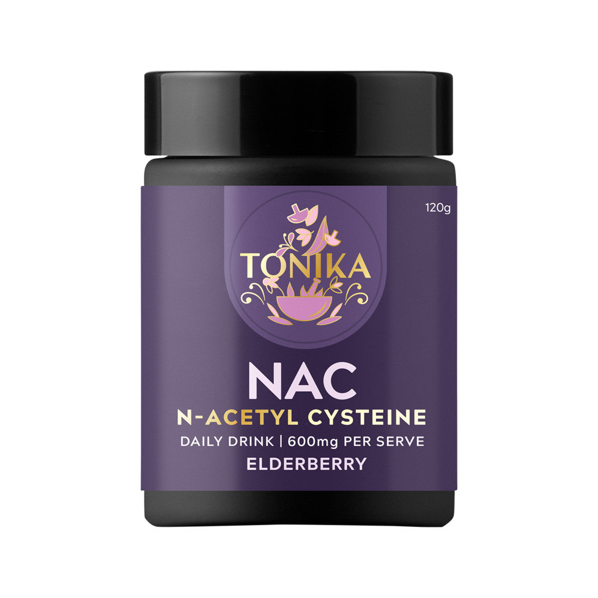 Tonika NAC (N-Acetyl Cysteine) Daily Drink Elderberry 120g - Cutprice Online