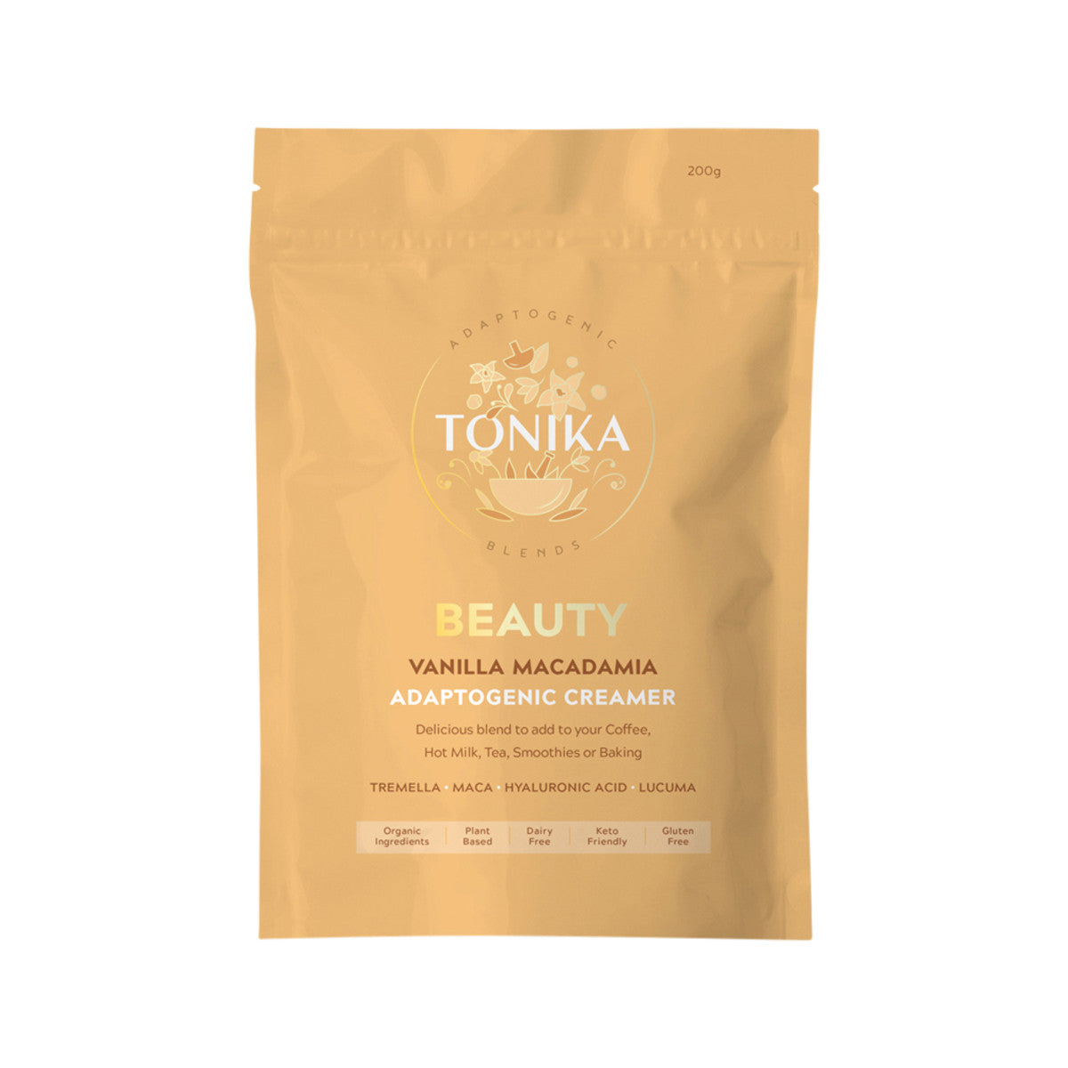 Tonika Adaptogenic Creamer Beauty (Vanilla Macadamia) 200g - Cutprice Online