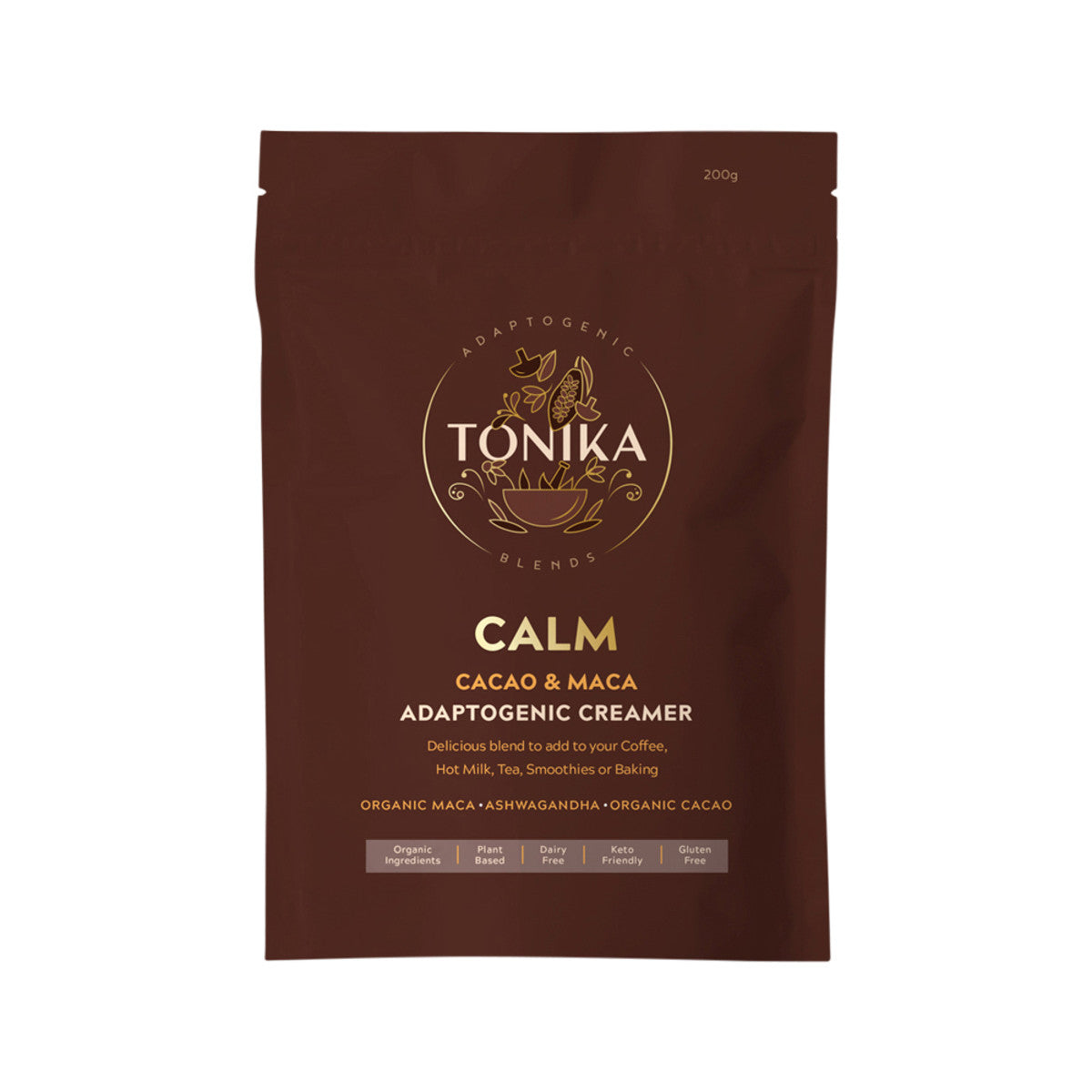 Tonika Adaptogenic Creamer Calm (Cacao & Maca) 200g - Cutprice Online