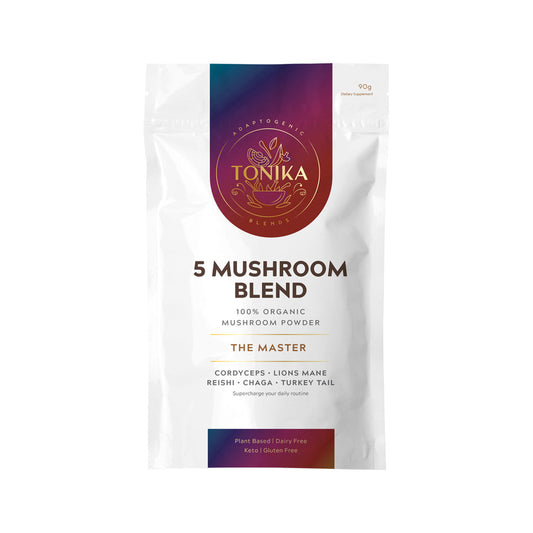 Tonika 100% Organic Mushroom Powder 5 Mushroom Blend 90g - Cutprice Online