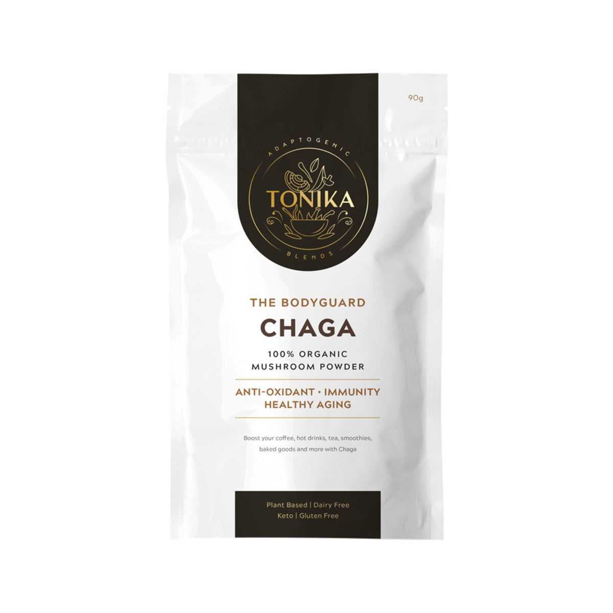 Tonika 100% Organic Mushroom Powder Chaga 90g - Cutprice Online
