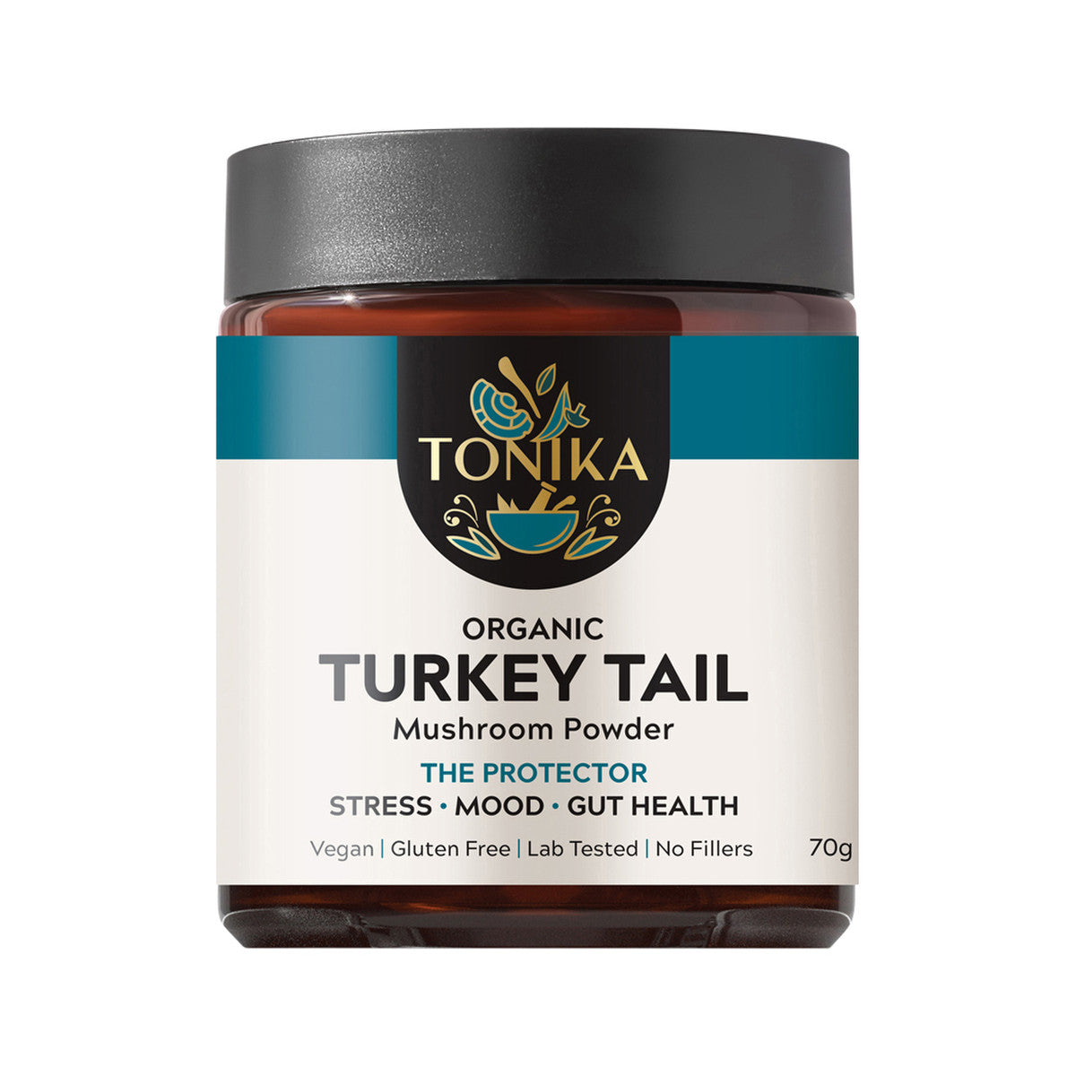 Tonika 100% Organic Mushroom Powder Turkey Tail 90g - Cutprice Online