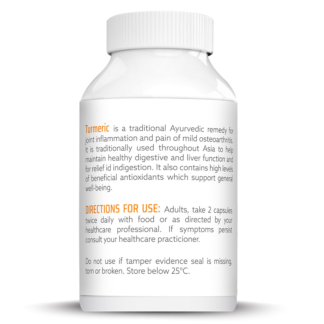 NATURE'S HELP Organic Turmeric Capsules with Black Pepper & Ginger 120 Caps - Cutprice Online