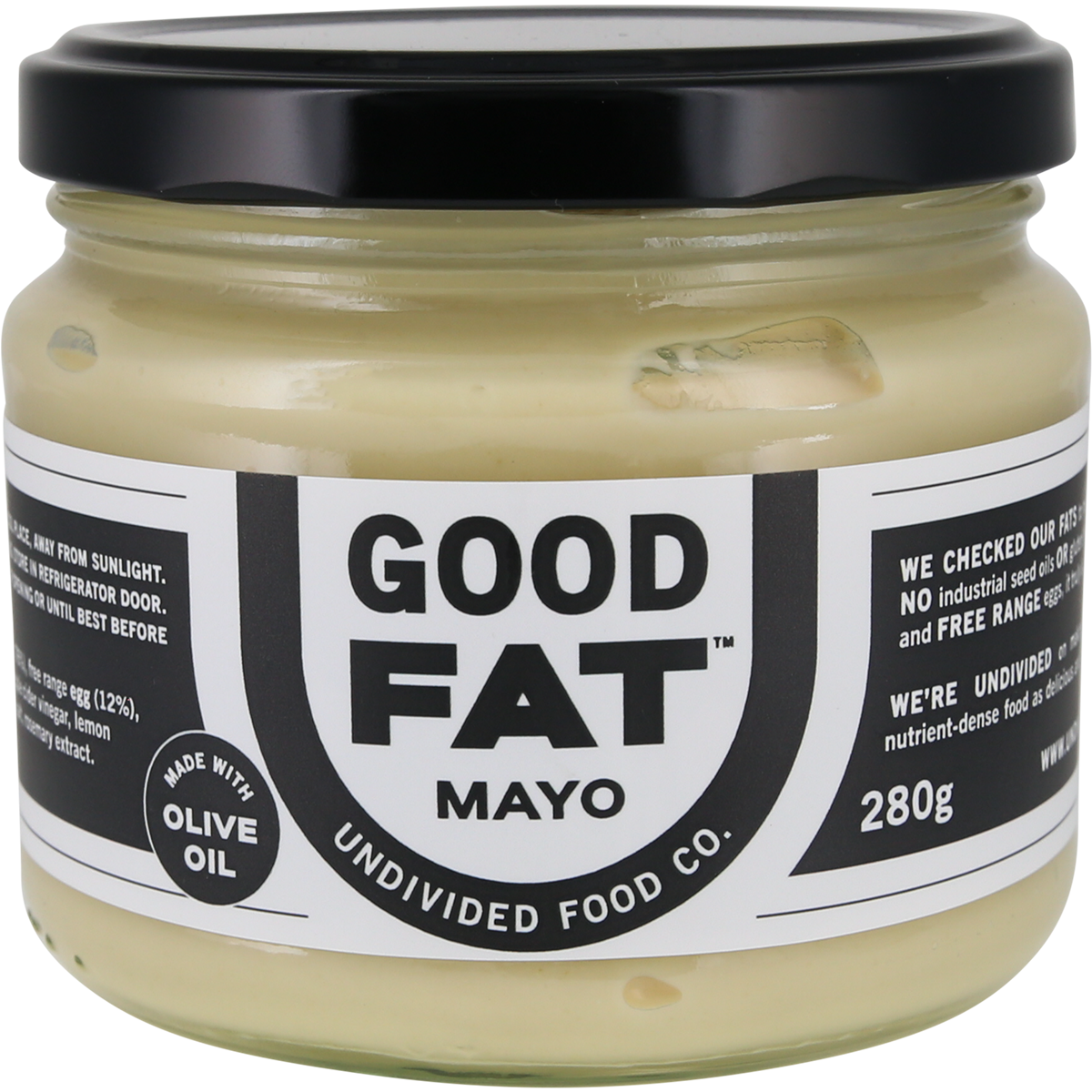 Undivided Food Co. Good Fat Mayonnaise 280g x 6 Pack