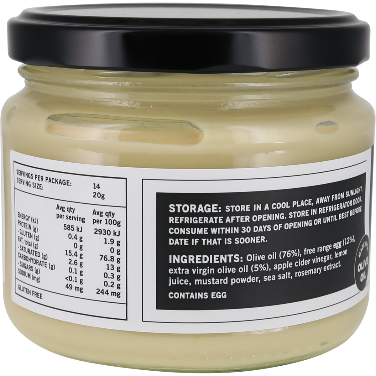 Undivided Food Co. Good Fat Mayonnaise 280g x 6 Pack
