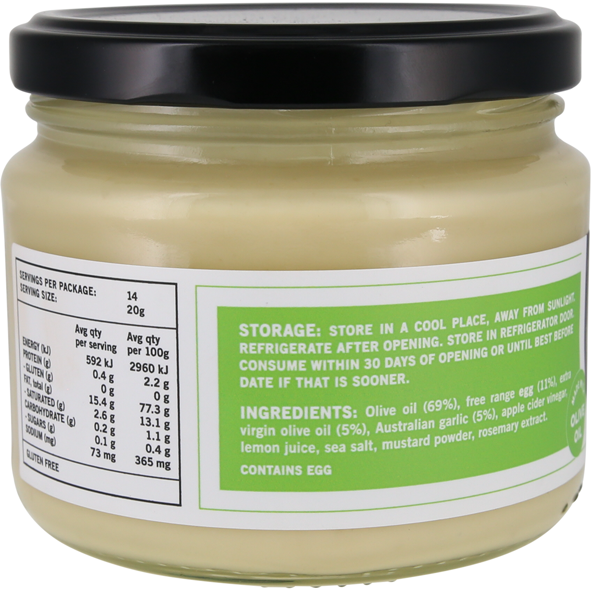 Undivided Food Co. Good Fat Garlic Aioli 280g x 6 Pack