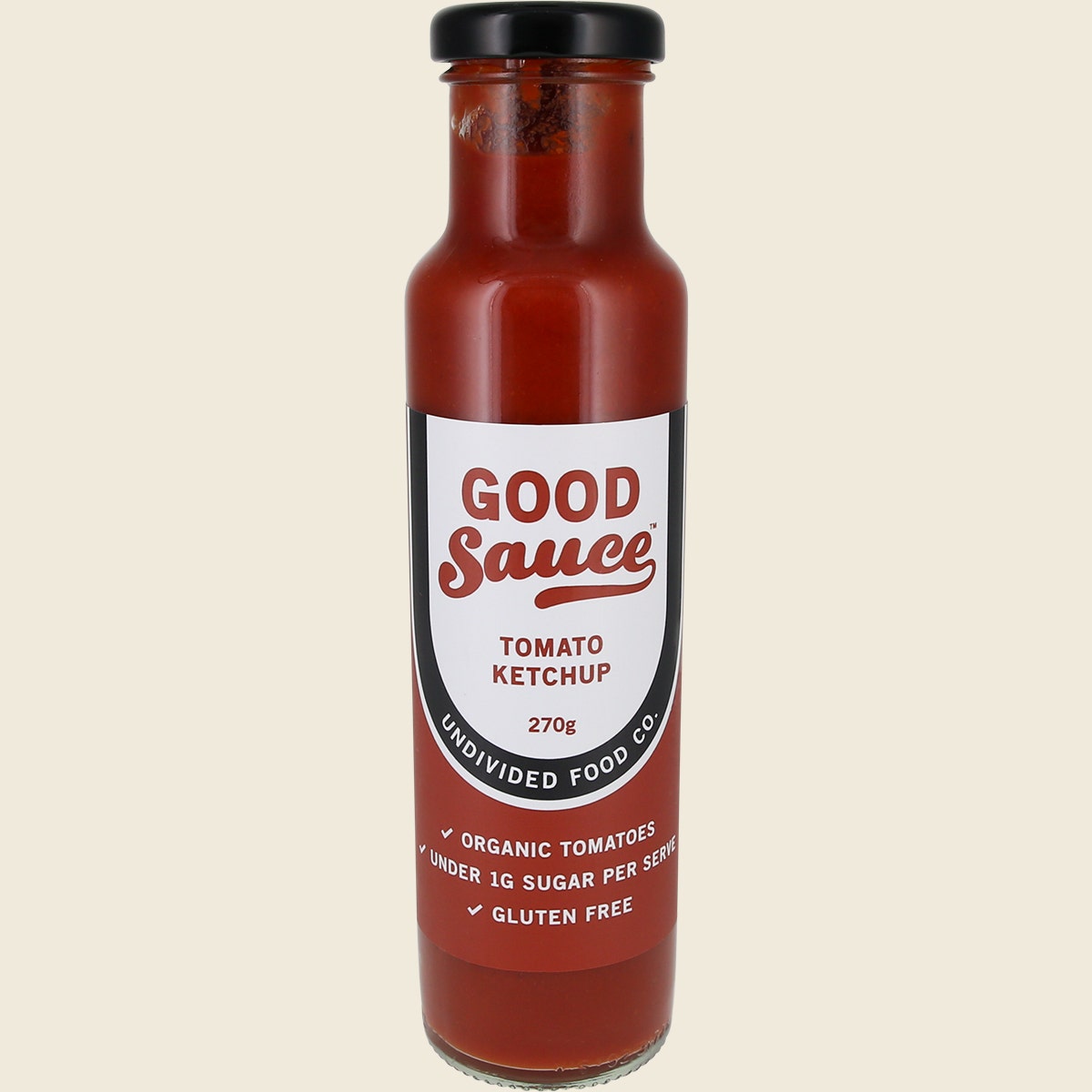 Undivided Food Co Good Sauce Tomato Ketchup 12x270g