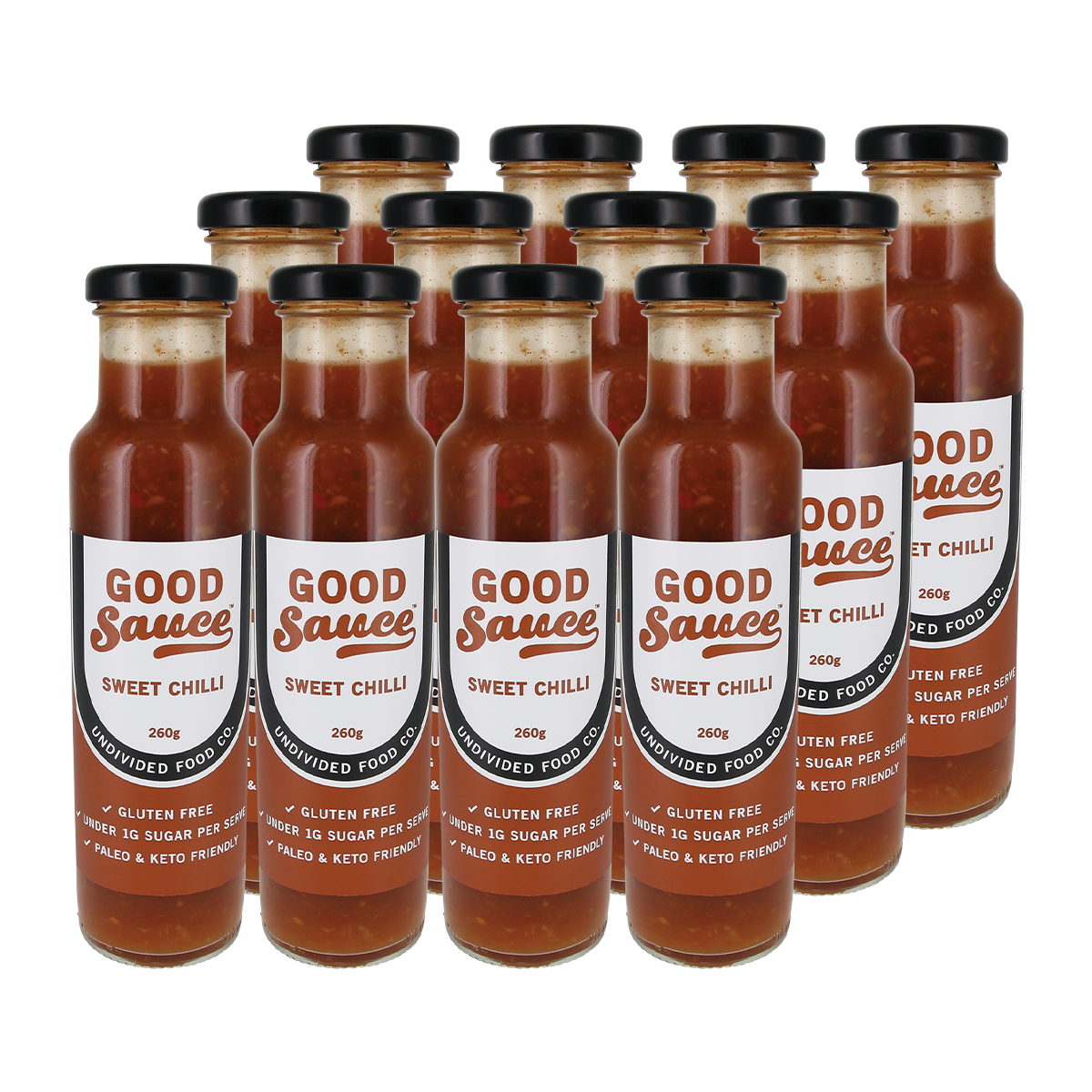 Undivided Food Co. Good Sauce Sweet Chilli 260g x 12 Pack