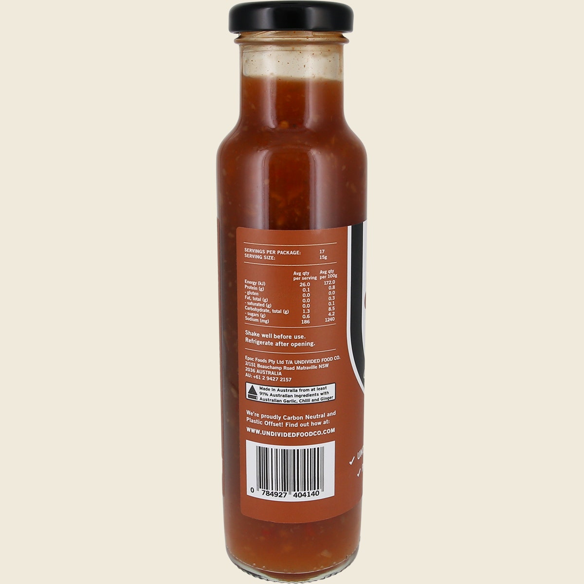 Undivided Food Co Good Sauce Sweet Chilli 12x260g