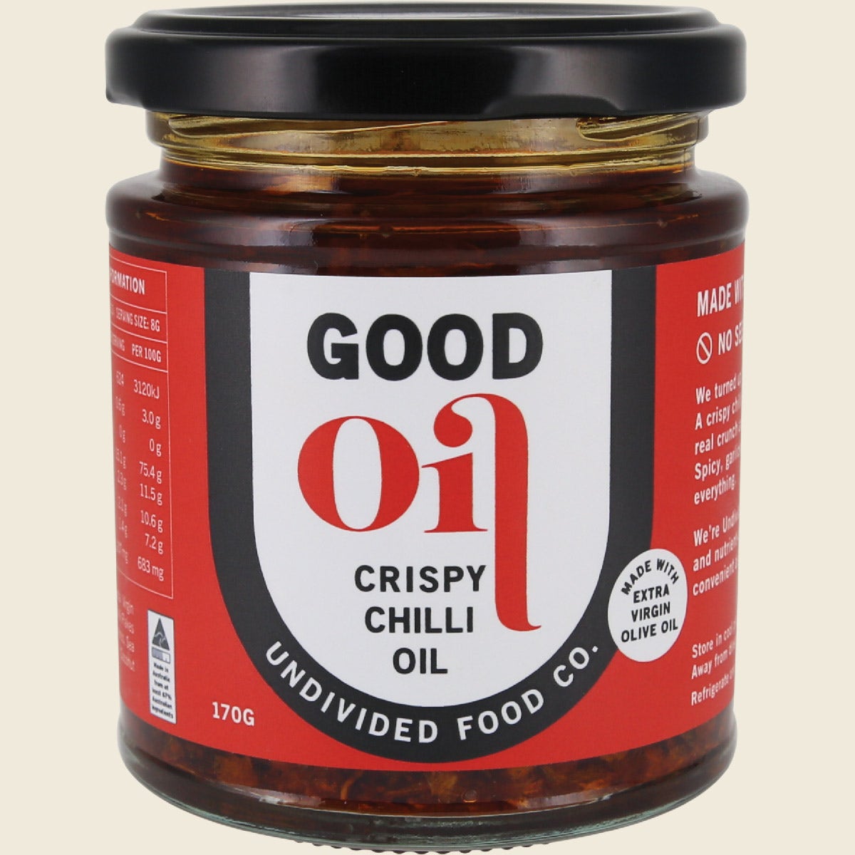 Undivided Food Co Good Oil Crispy Chilli 6x170g