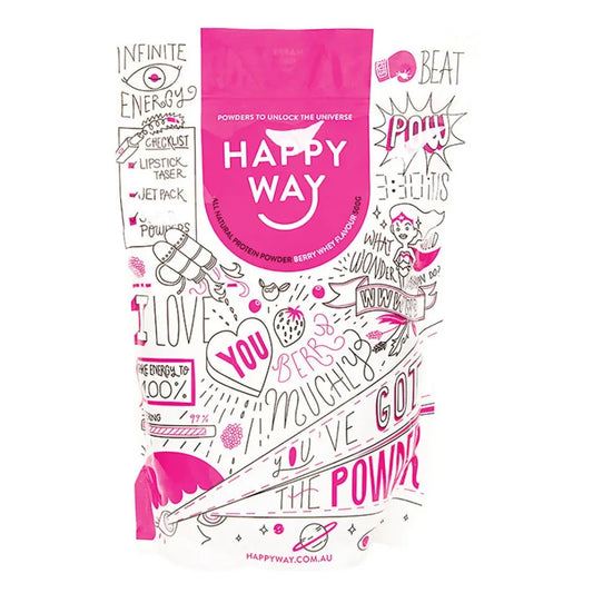 Happy Way Whey Protein Powder Berry 500g HAPPY WAY