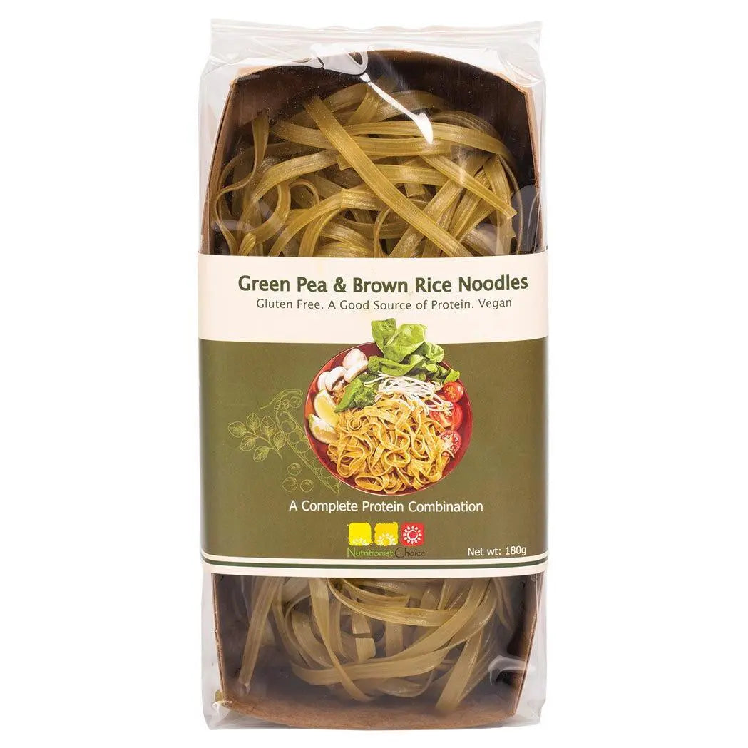 NUTRITIONIST CHOICE Rice Noodles Green Pea & Brown 180g NUTRITIONIST CHOICE