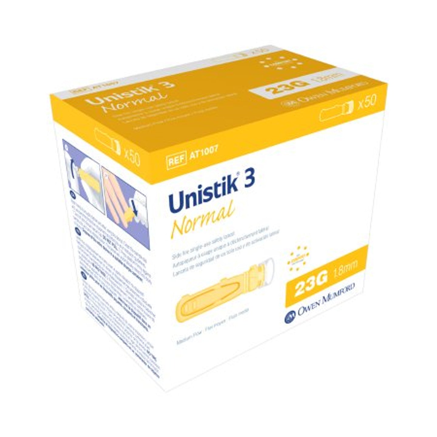 Unistik 3 Normal Lancets 23g Box 100 - Cutprice Online