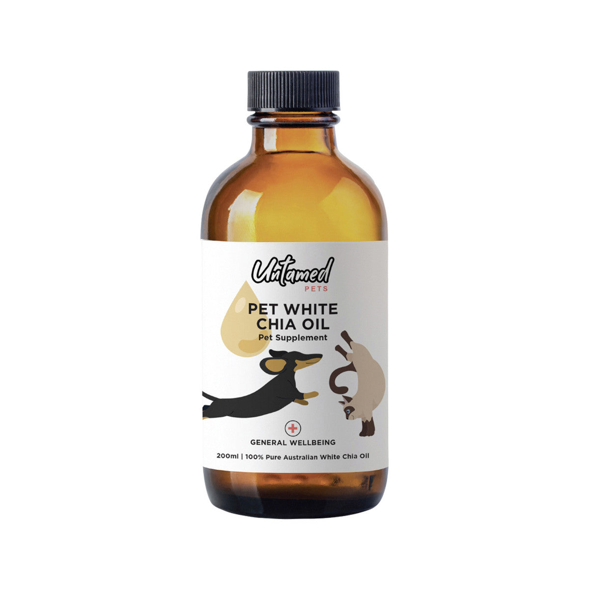 Untamed Pets Pet White Chia Oil 200ml - Cutprice Online