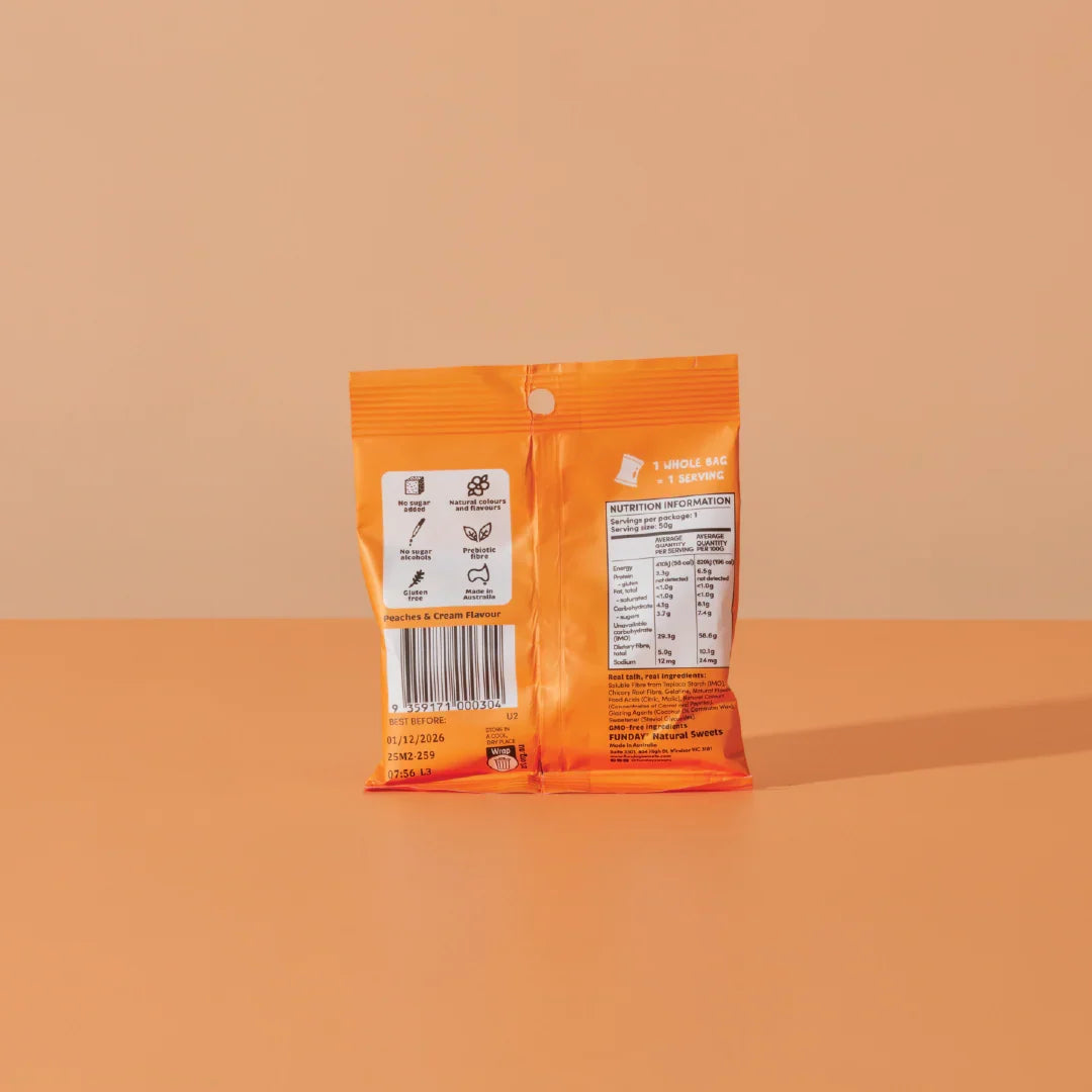 FUNDAY Peaches & Cream Gummies 50g