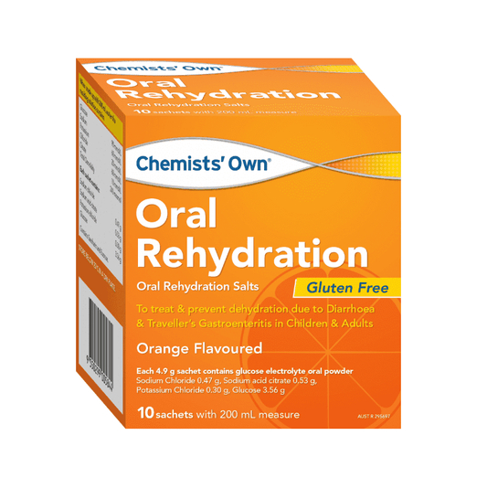 Chemists’ Own Oral Rehydration 10 Sachets (Similar to Hydralyte) - Cutprice Online