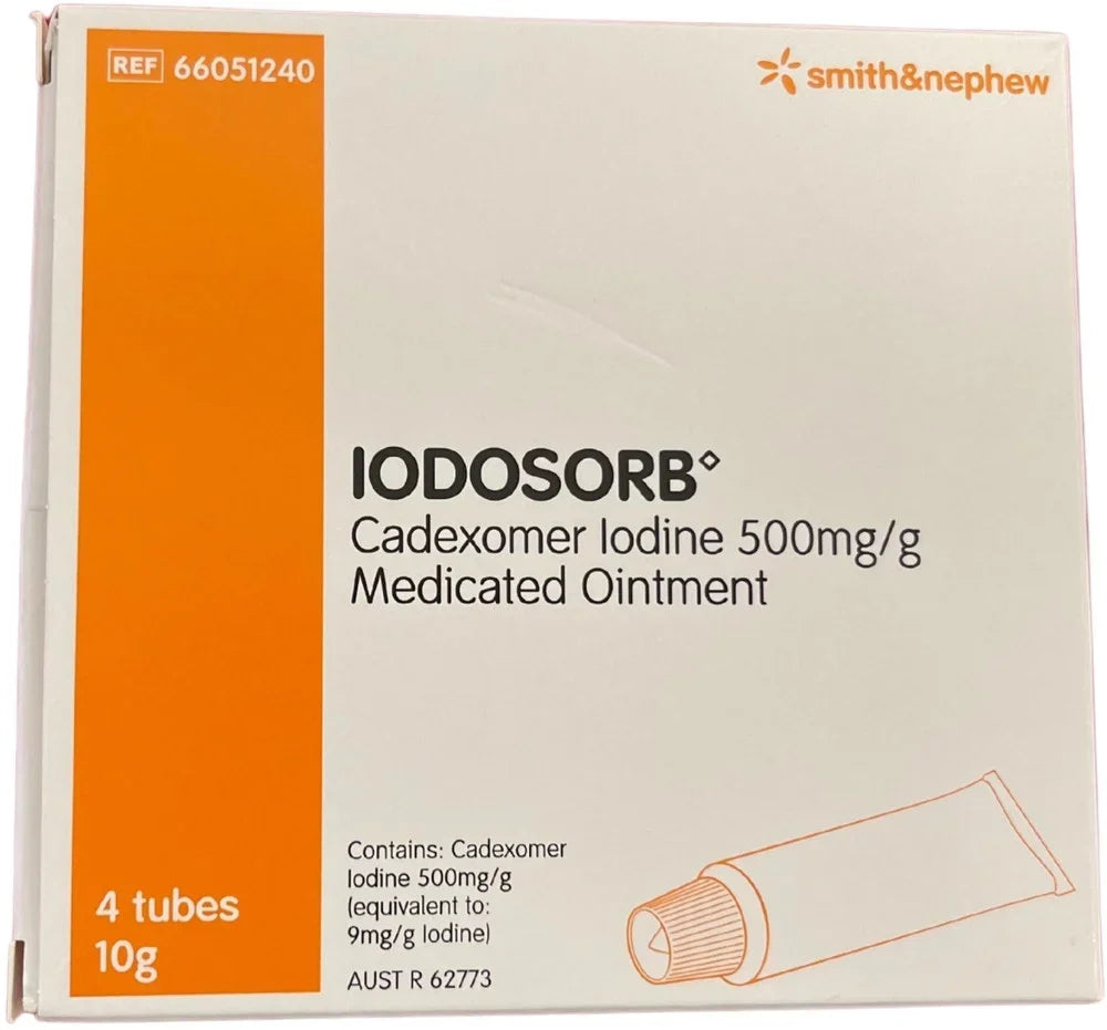 Iodosorb Cadexomer Iodine Ointment Tube 4 x 10g