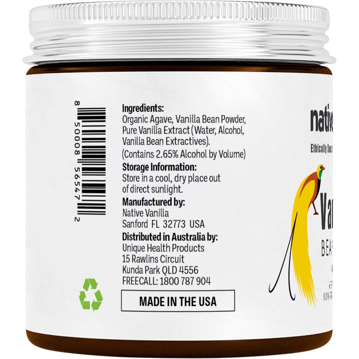 NATIVE VANILLA Vanilla Bean Paste 118ml - Cutprice Online