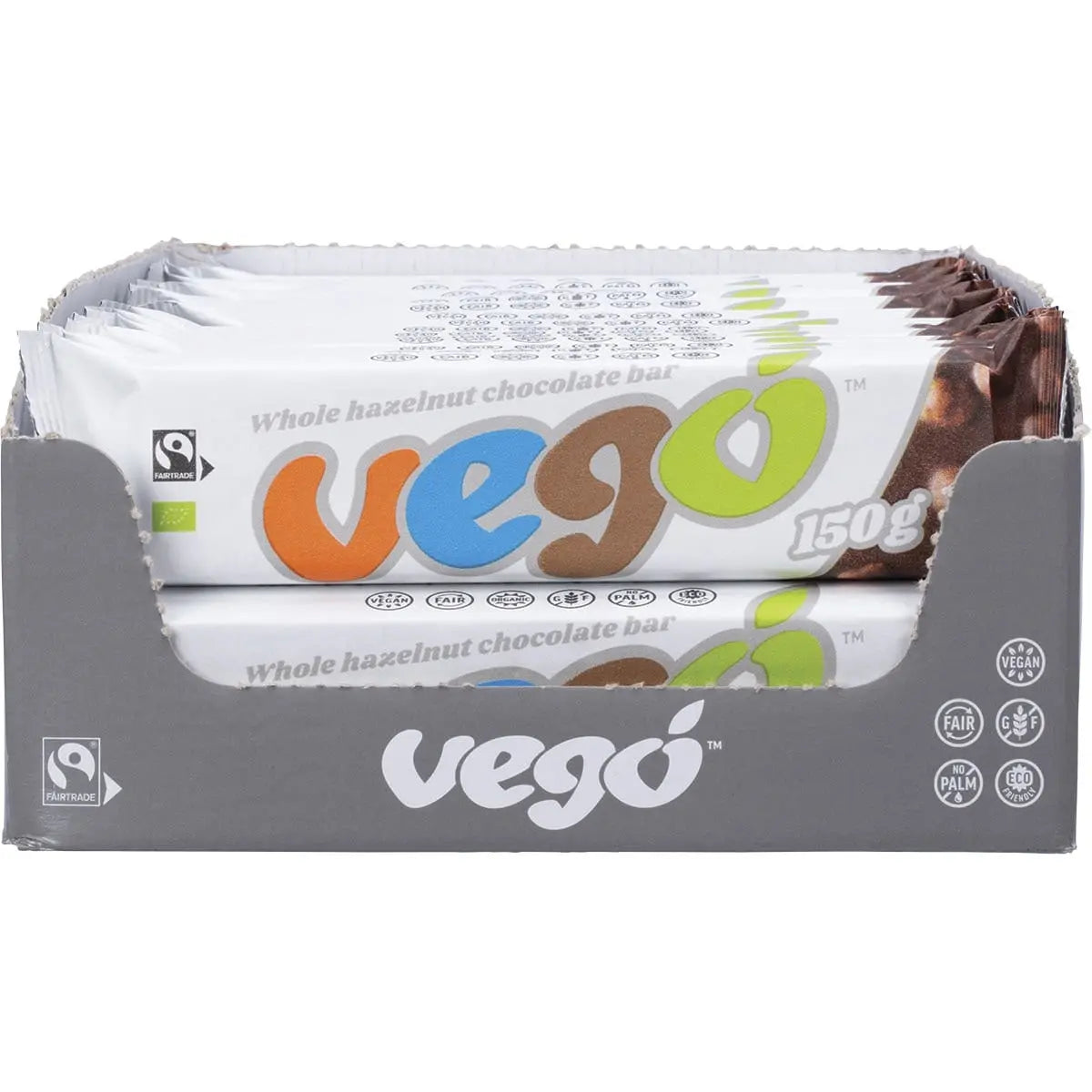 Vego Whole Hazelnut Chocolate Bar 20x150g VEGO