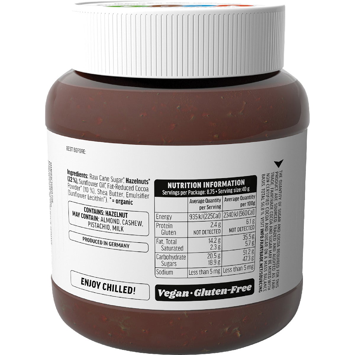 VEGO Hazelnut Chocolate Spread Crunchy 6x350g - Cutprice Online