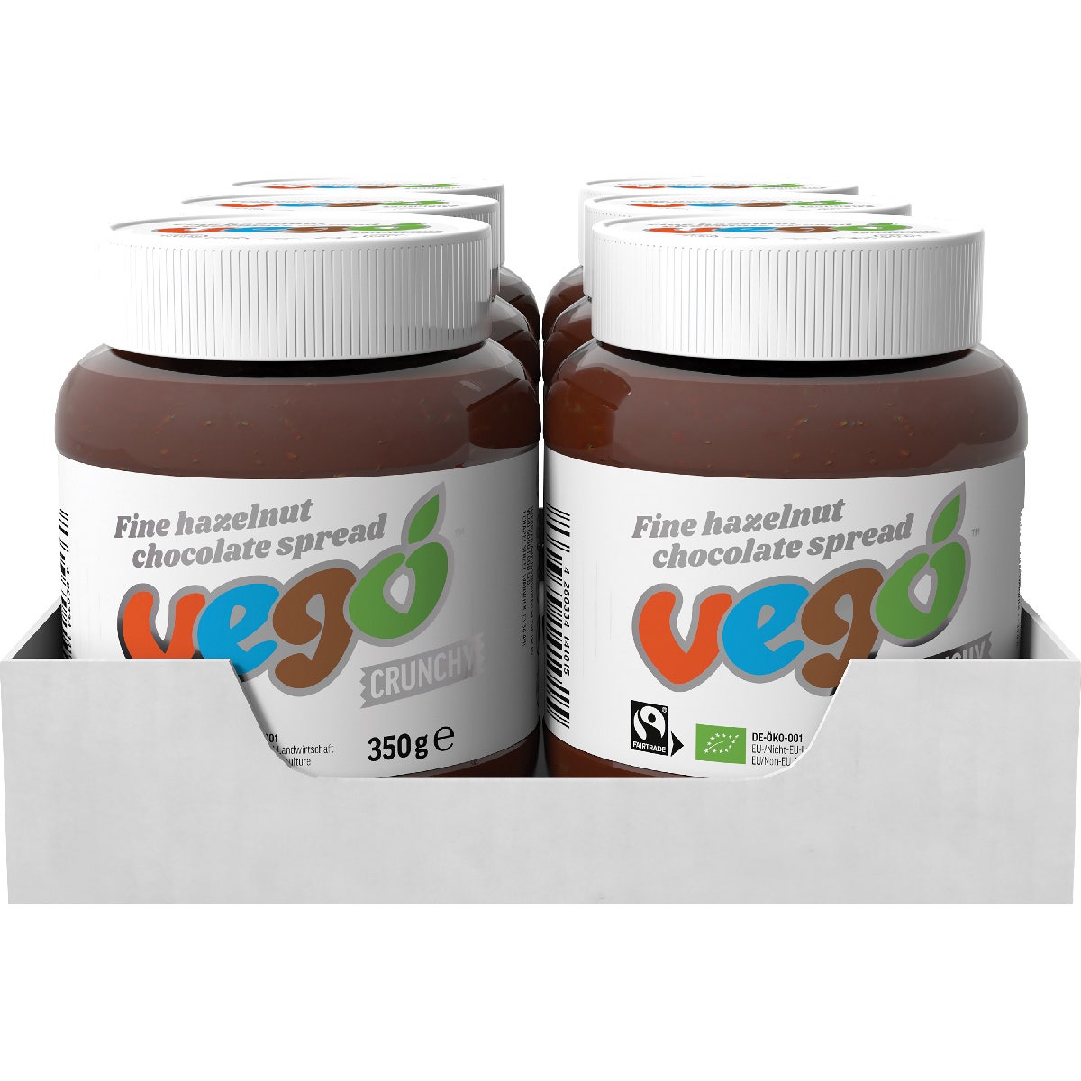 VEGO Hazelnut Chocolate Spread Crunchy 6x350g - Cutprice Online