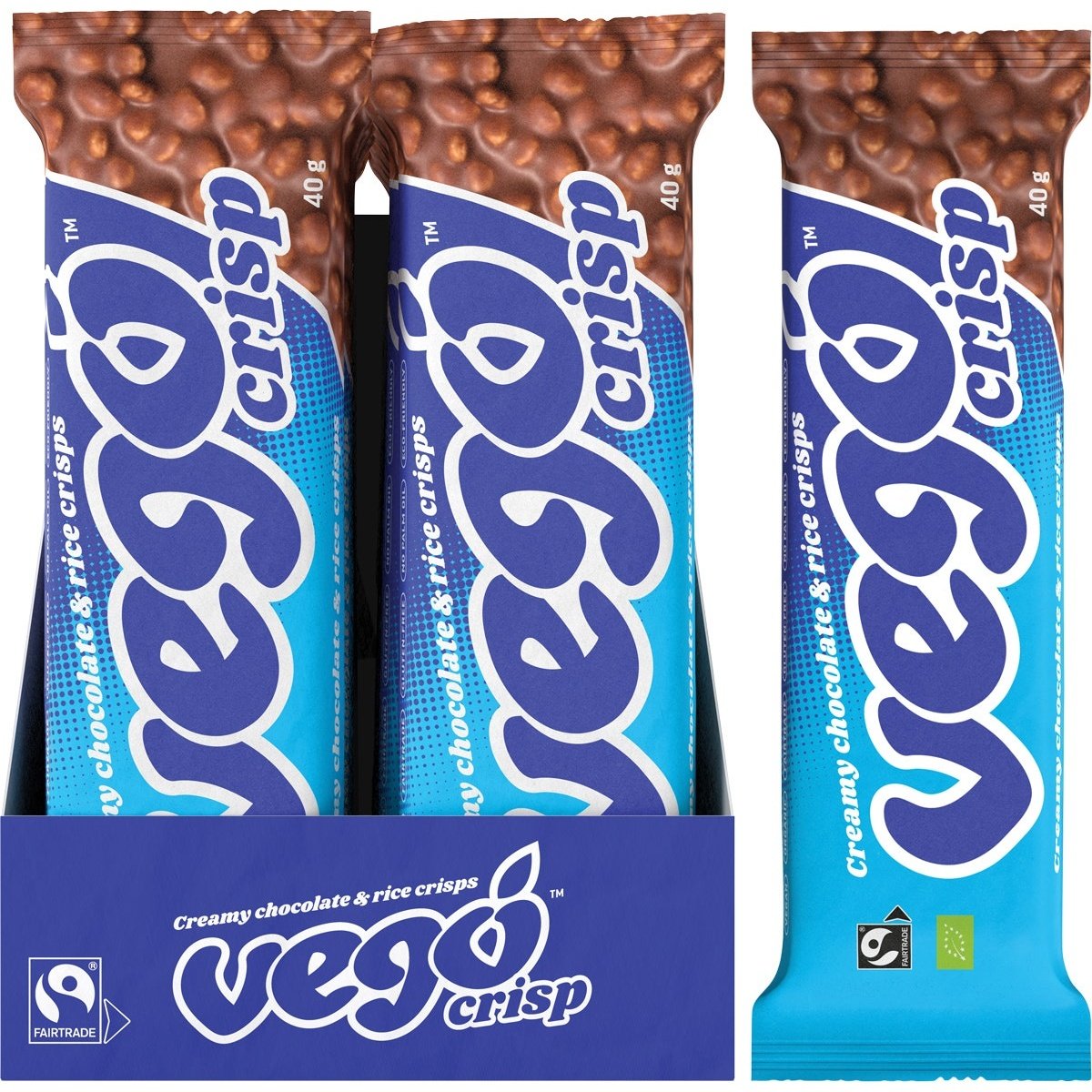 Crisp Chocolate Bar Creamy Chocolate & Rice Crisps 20x40g - Cutprice Online
