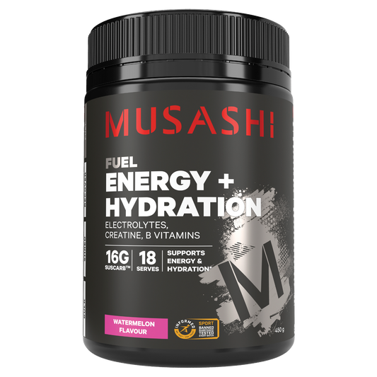 Musashi Energy + Hydration Powder 450g
