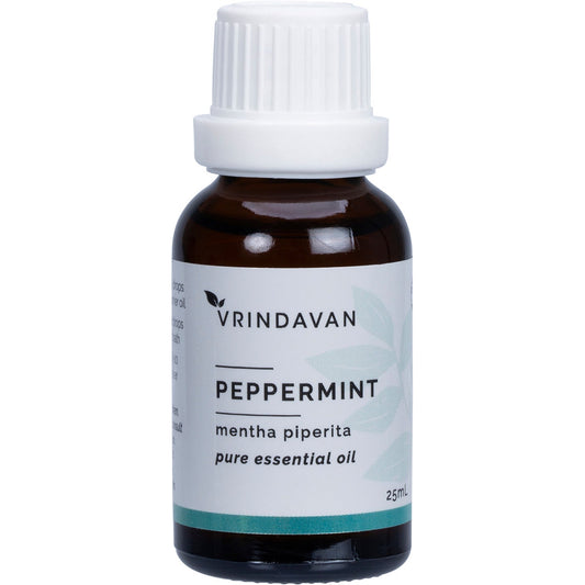 VRINDAVAN Essential Oil (100%) Peppermint 25ml - Cutprice Online