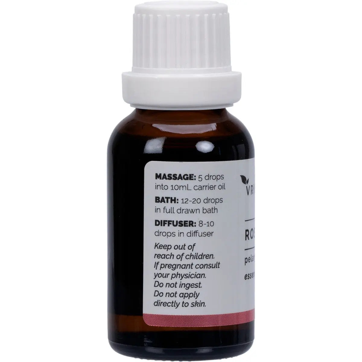VRINDAVAN Essential Oil (100%) Rose Geranium 25ml VRINDAVAN