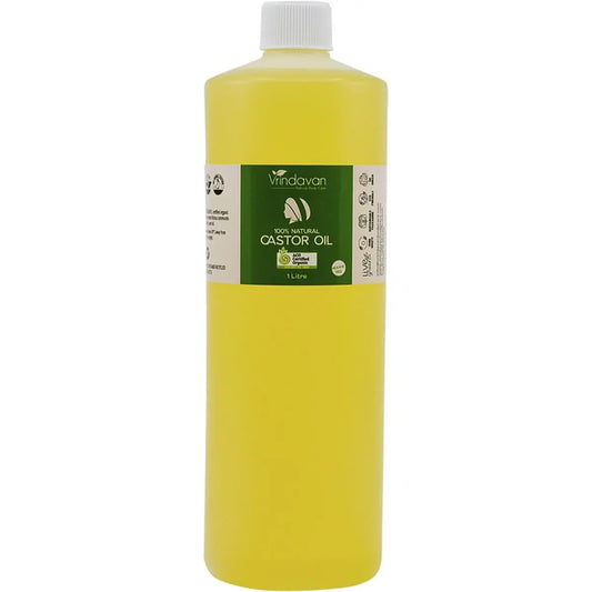 VRINDAVAN Castor Oil Certified Organic 1L VRINDAVAN
