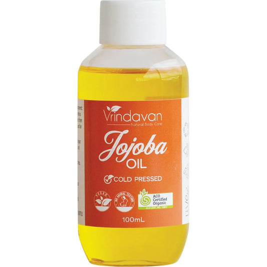 VRINDAVAN Jojoba Oil Cold Pressed 100ml - Cutprice Online