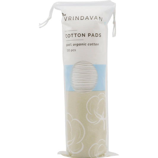 Vrindavan Organic Cotton Pads 100pcs - Cutprice Online