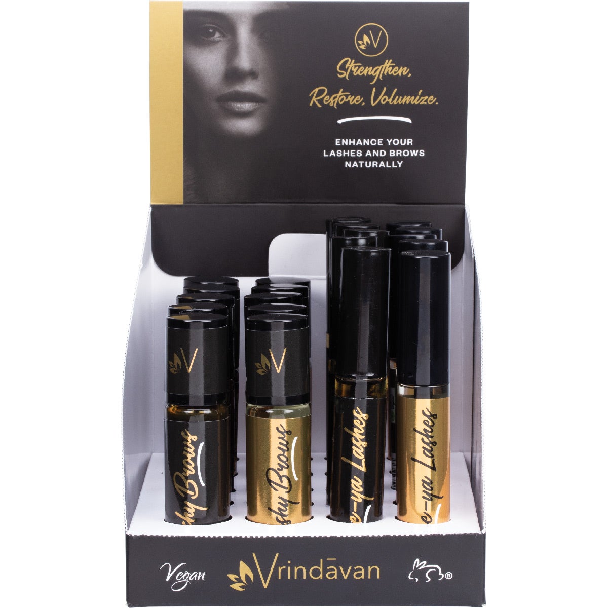 VRINDAVAN Bushy Brows & Love-ya Lashes Display 20x10ml - Cutprice Online