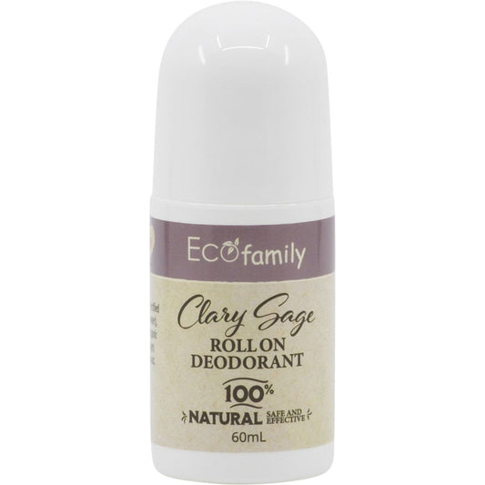 Vrindavan Roll-On Deodorant Eco Family Clary Sage Aluminium Free 60ml - Cutprice Online