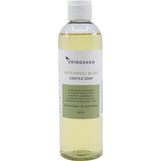 Vrindavan Castile Soap Patchouli Bliss 250ml - Cutprice Online