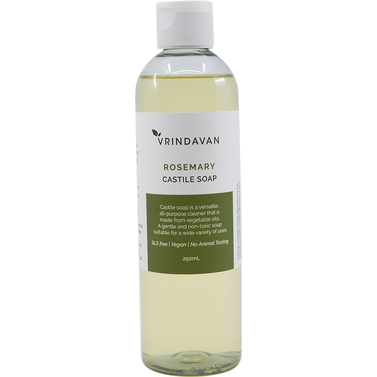 Vrindavan Castile Soap Rosemary 250ml - Cutprice Online