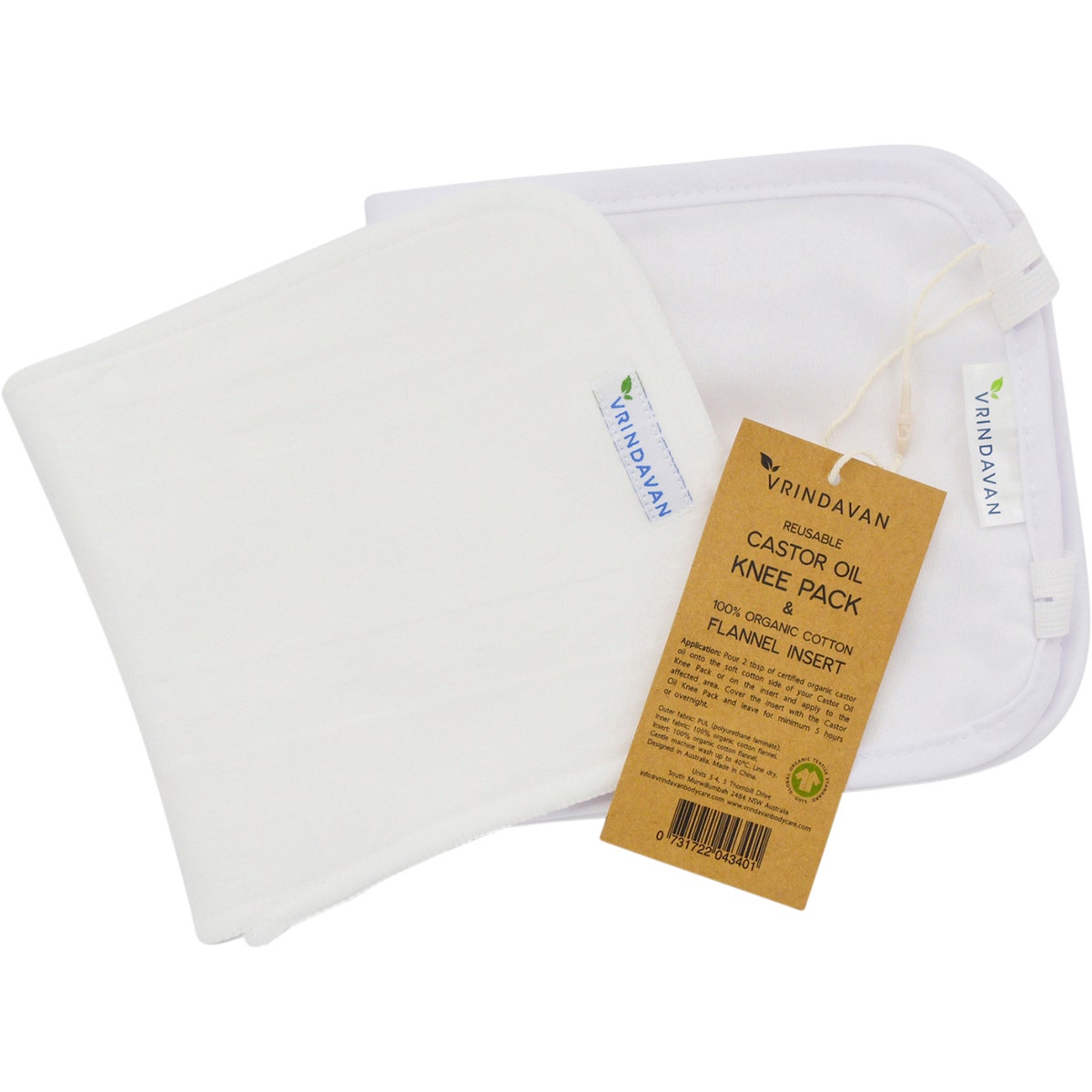 Vrindavan Castor Oil Knee Pack White - Cutprice Online