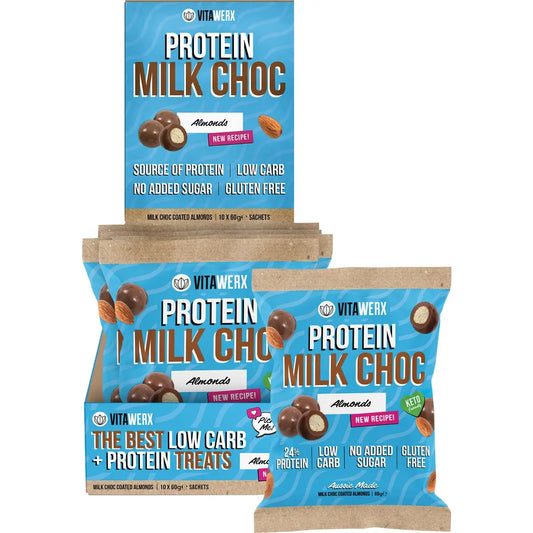 Vitawerx Milk Choc Coated Almonds 10x60g VITAWERX