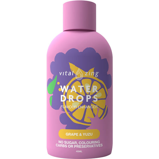 Vital Zing Water Drops Grape & Yuzu 45ml - Cutprice Online