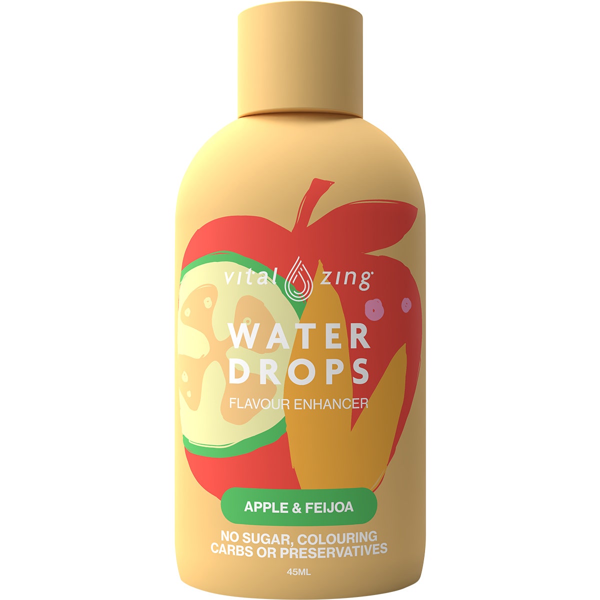 Vital Zing Water Drops Apple & Feijoa 45ml - Cutprice Online