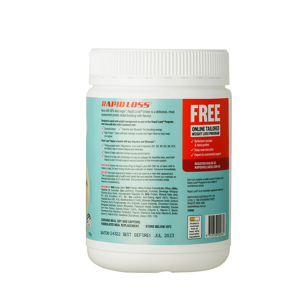 RAPID LOSS Vanilla Meal Replacement Shake 575g - Cutprice Online
