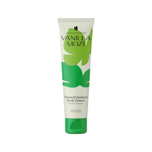 Vanilla Mozi Natural Outdoor Body Cream Vanilla & Spearmint 125ml Vanilla Mozi