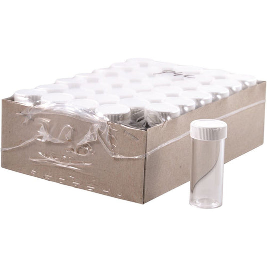 Vial Plastic 4 Dram Screw Cap 35 Pack - Cutprice Online