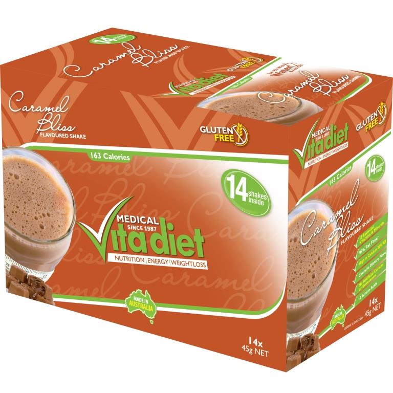 Vita Diet Caramel Bliss Smoothie Sachets 14 - Cutprice Online