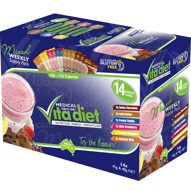 Vita Diet Mix Weekly Shake 14 Pack - Cutprice Online