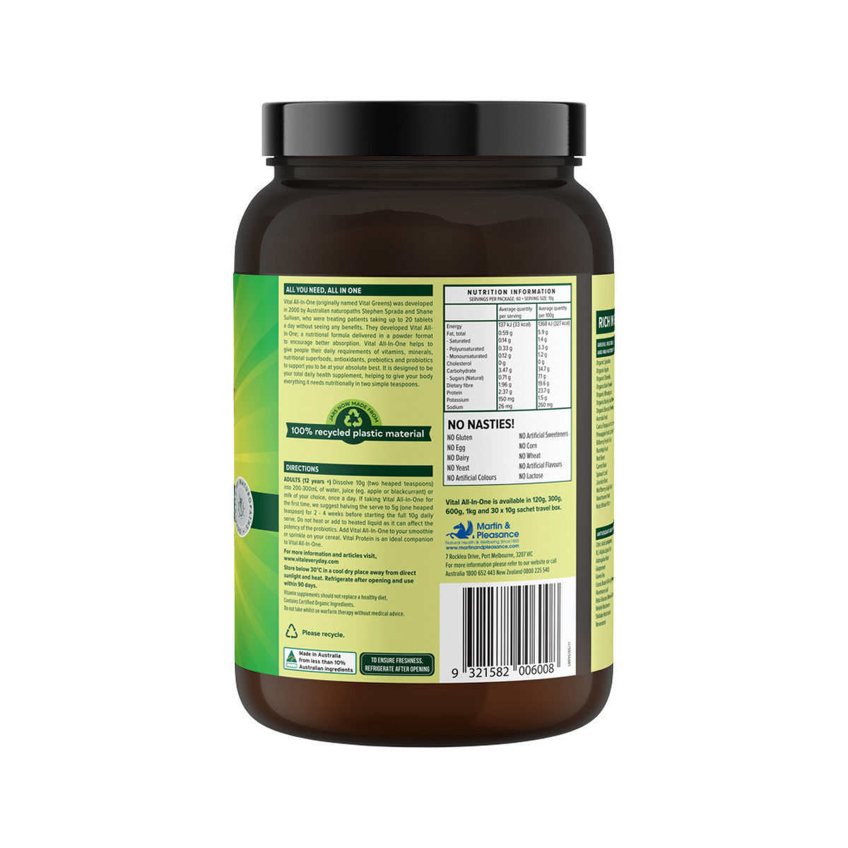 Martin & Pleasance Vital All-In-One (Greens) 1kg - Cutprice Online