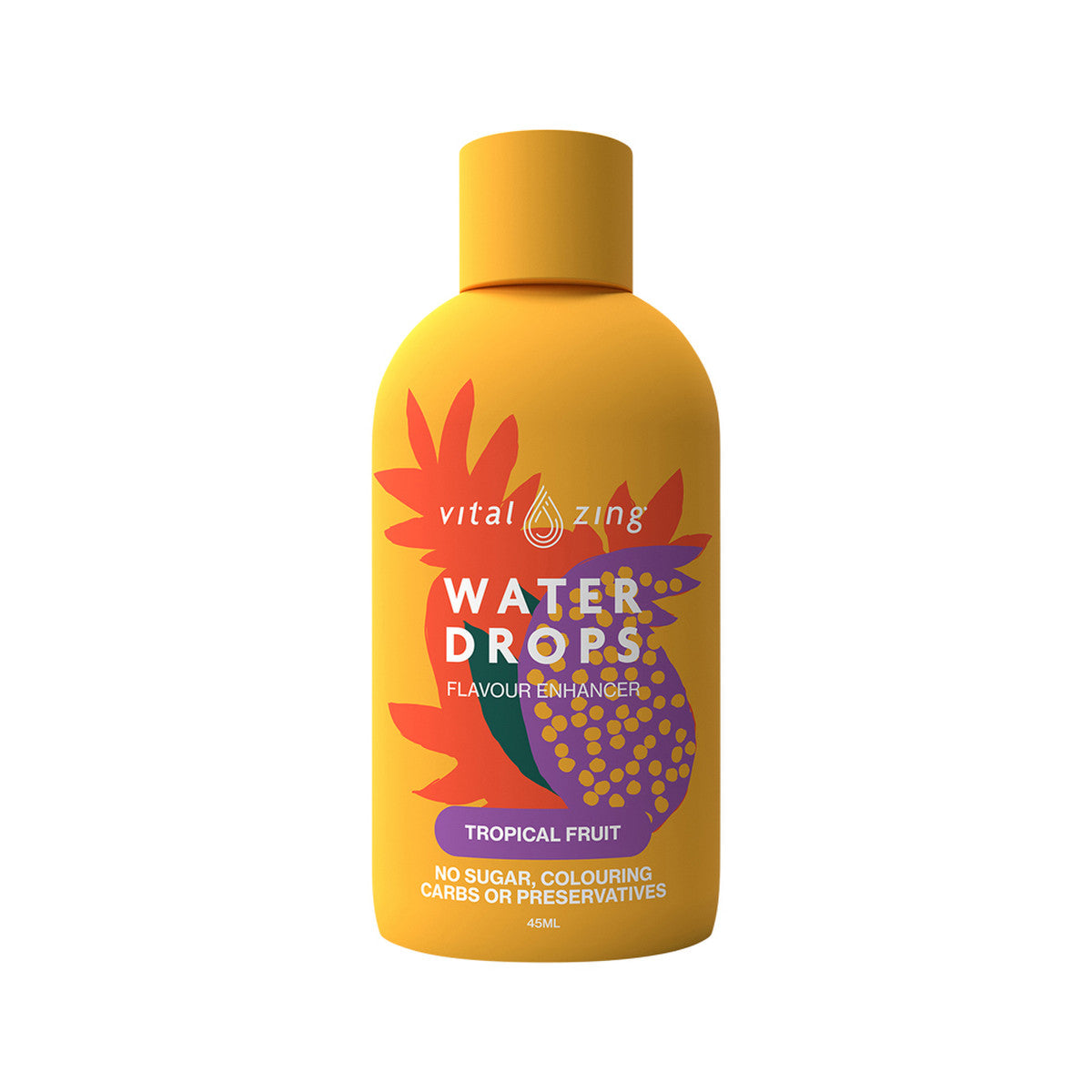 Vital Zing Water Drops (Flavour Enhancer with Stevia) Tropical 45ml - Cutprice Online