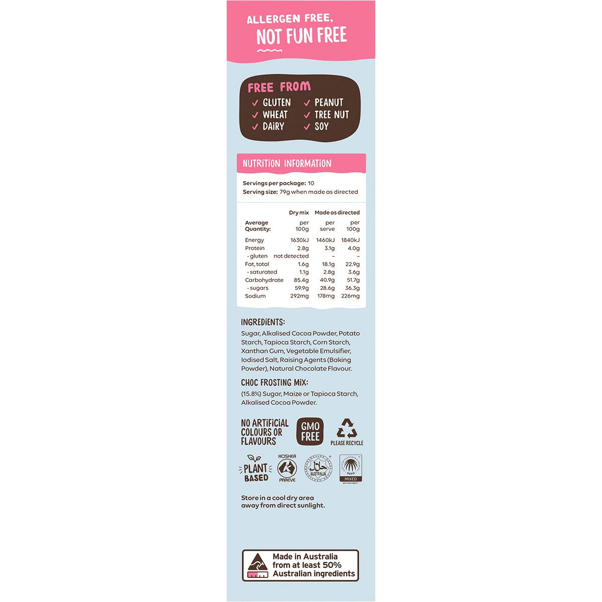 Well & Good Chocolate Mud Cake Mix with Choc Frosting 475g - Cutprice Online