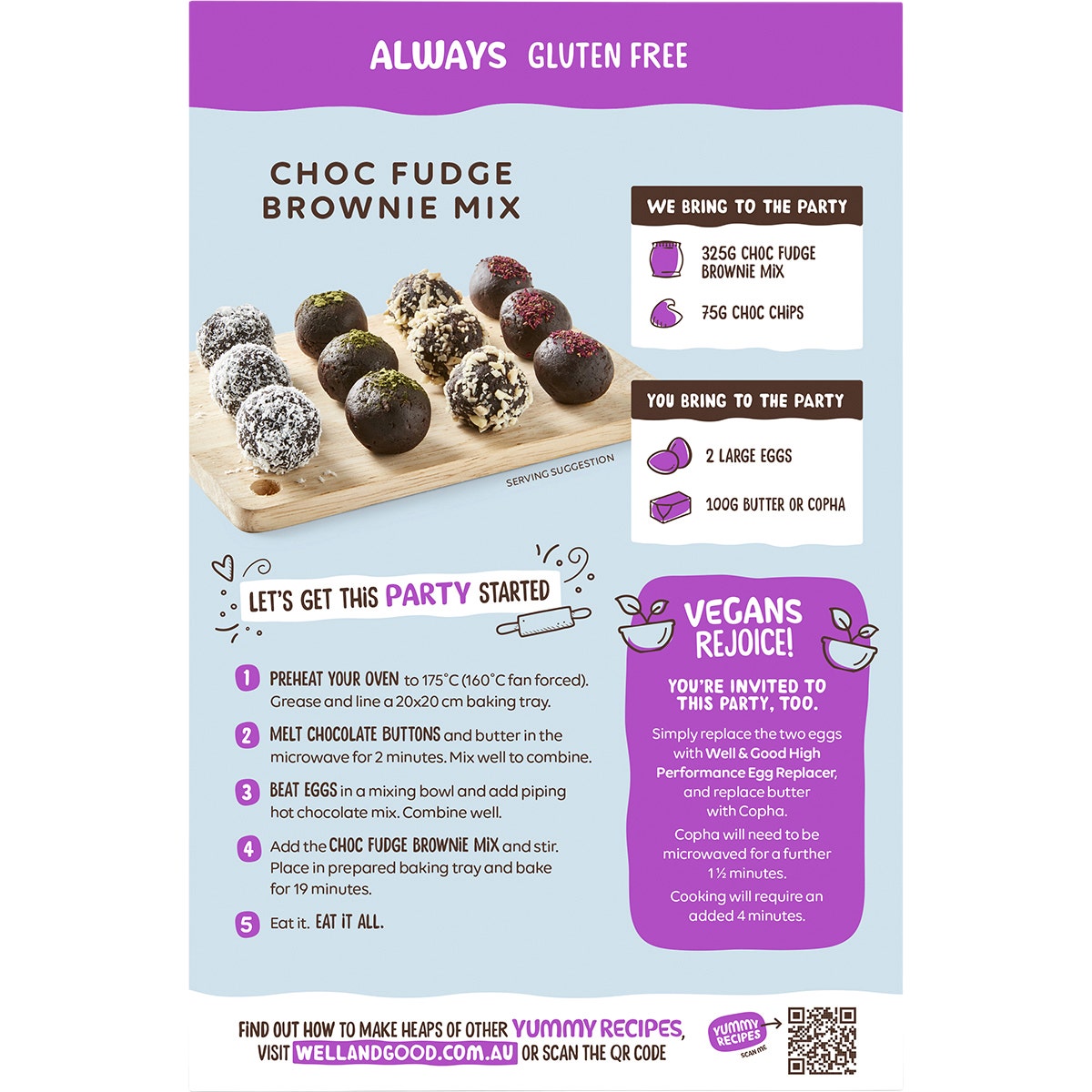 Well & Good Choc Fudge Brownie Mix 400g - Cutprice Online