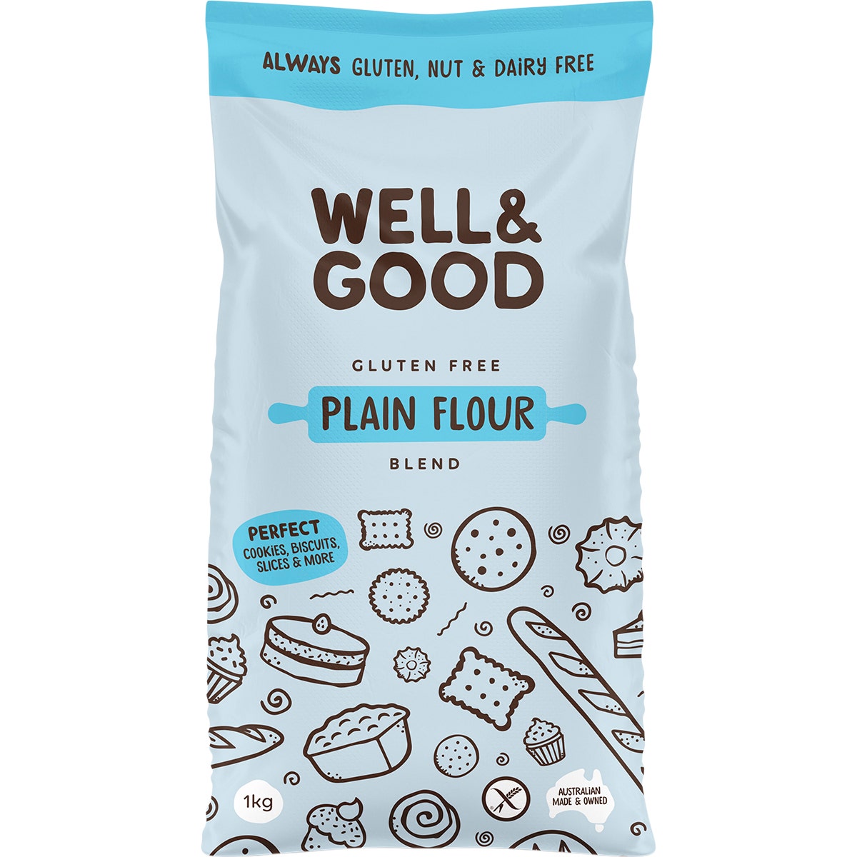 Well & Good Plain Flour Blend 1kg - Cutprice Online